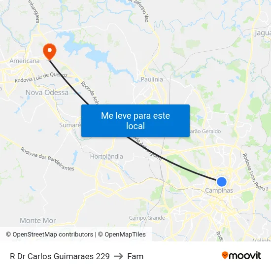 R Dr Carlos Guimaraes 229 to Fam map