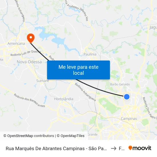 Rua Marquês De Abrantes Campinas - São Paulo 13081 Brasil to Fam map