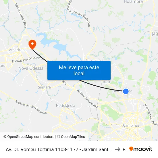 Av. Dr. Romeu Tórtima 1103-1177 - Jardim Santa Genebra II (Barao Geraldo) Campinas - SP 13084-791 Brasil to Fam map