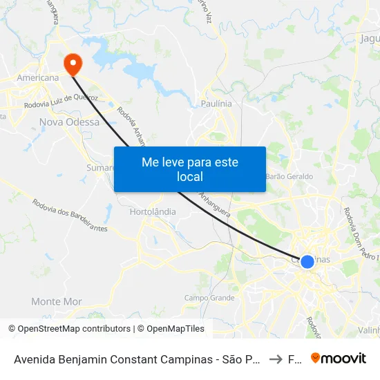 Avenida Benjamin Constant Campinas - São Paulo 13010 Brasil to Fam map