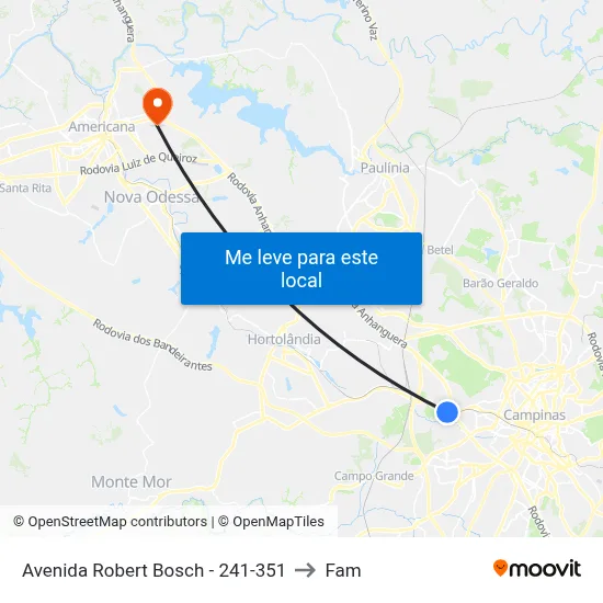 Avenida Robert Bosch -  241-351 to Fam map