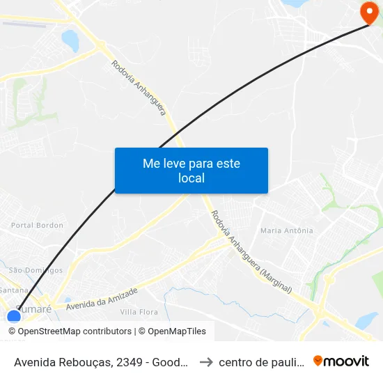 Avenida Rebouças, 2349 - Goodbom to centro de paulinia map