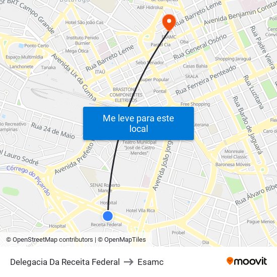 Delegacia Da Receita Federal to Esamc map