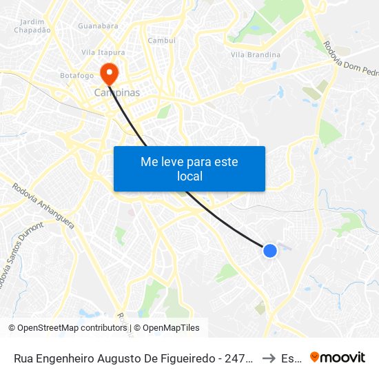 Rua Engenheiro Augusto De Figueiredo -  2472-2636 - Parque Dos Cisnes to Esamc map