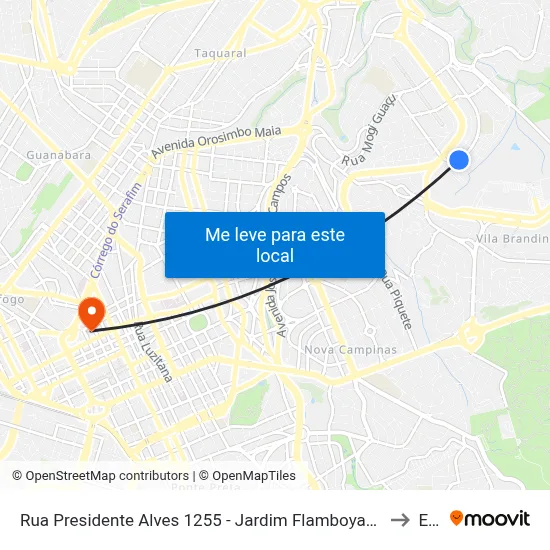 Rua Presidente Alves 1255 - Jardim Flamboyant Campinas - SP 13091-107 República Federativa Do Brasil to Esamc map