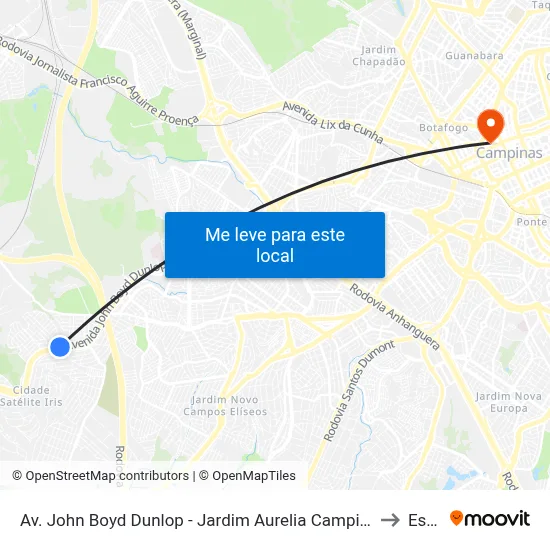 Av. John Boyd Dunlop - Jardim Aurelia Campinas - SP 13034-685 Brasil to Esamc map