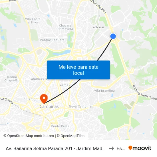 Av. Bailarina Selma Parada 201 - Jardim Madalena Campinas - SP Brasil to Esamc map