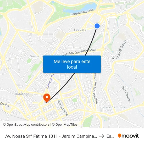 Av. Nossa Srª Fátima 1011 - Jardim Campinas Campinas - SP Brasil to Esamc map