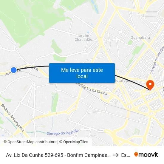 Av. Lix Da Cunha 529-695 - Bonfim Campinas - SP 13070-716 Brasil to Esamc map