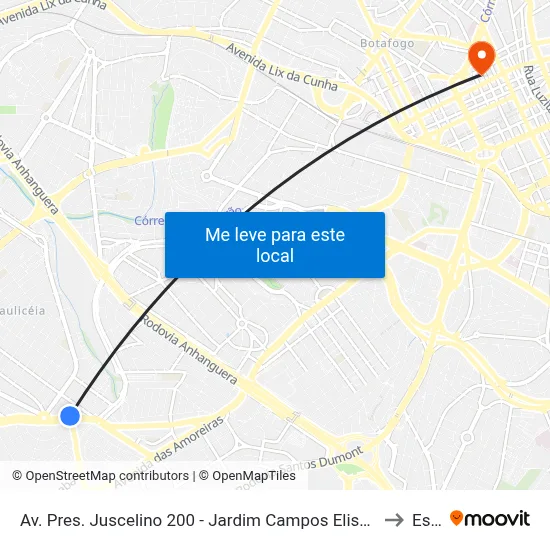 Av. Pres. Juscelino 200 - Jardim Campos Eliseos Campinas - SP 13060-858 Brasil to Esamc map