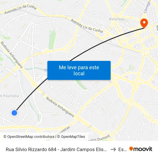 Rua Silvio Rizzardo 684 - Jardim Campos Eliseos Campinas - SP 13060-854 Brasil to Esamc map