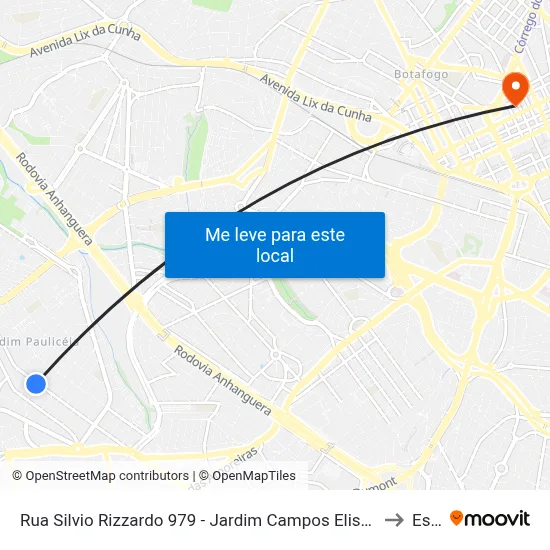 Rua Silvio Rizzardo 979 - Jardim Campos Eliseos Campinas - SP 13060-854 Brasil to Esamc map