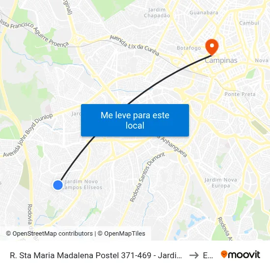 R. Sta Maria Madalena Postel 371-469 - Jardim Yeda Campinas - SP 13060-644 Brasil to Esamc map