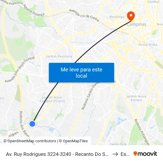 Av. Ruy Rodrigues 3224-3240 - Recanto Do Sol I Campinas - SP Brasil to Esamc map