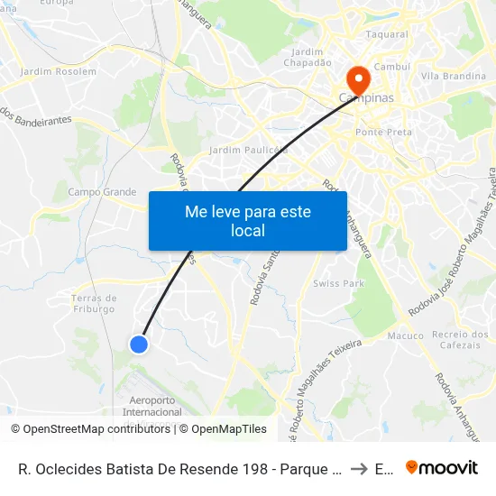 R. Oclecides Batista De Resende 198 - Parque Das Industrias Campinas - SP 13056-073 Brasil to Esamc map
