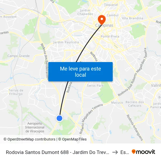 Rodovia Santos Dumont 688 - Jardim Do Trevo Campinas - SP 13030-150 Brasil to Esamc map