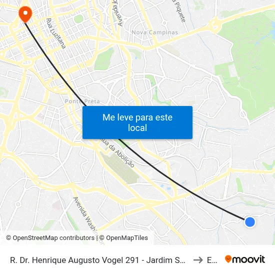 R. Dr. Henrique Augusto Vogel 291 - Jardim São Pedro Campinas - SP 13046-190 Brasil to Esamc map