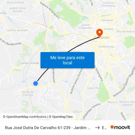 Rua José Dutra De Carvalho 61-239 - Jardim Maria Helena Campinas - SP 13056-733 Brasil to Esamc map