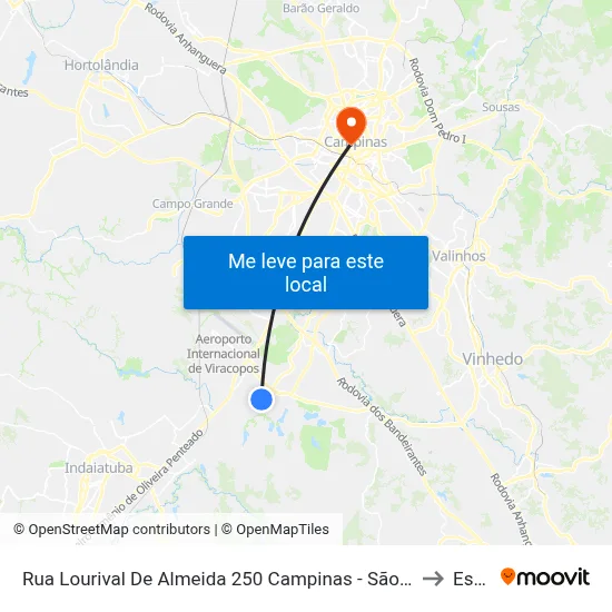 Rua Lourival De Almeida 250 Campinas - São Paulo 13053-614 Brasil to Esamc map