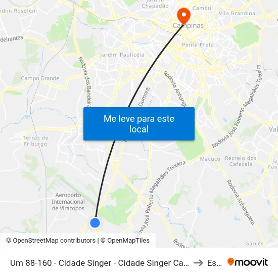 Um 88-160 - Cidade Singer - Cidade Singer Campinas - SP 13053-153 Brasil to Esamc map