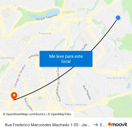 Rua Frederico Marcondes Machado 1-55 - Jardim Boa Esperança Campinas - SP 13091-508 Brasil to Esamc map