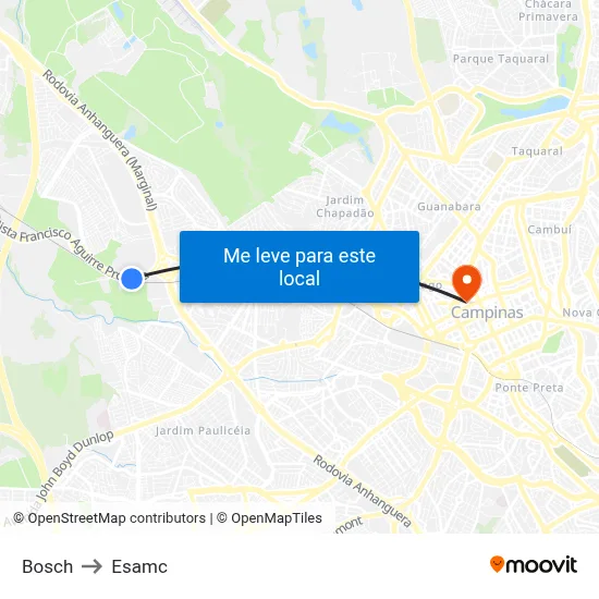 Bosch to Esamc map