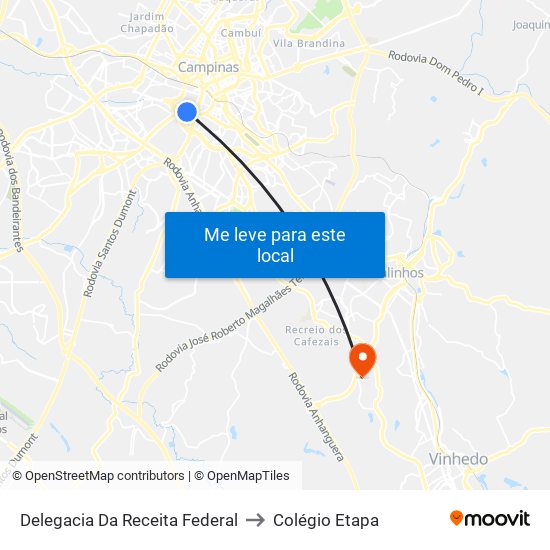 Delegacia Da Receita Federal to Colégio Etapa map