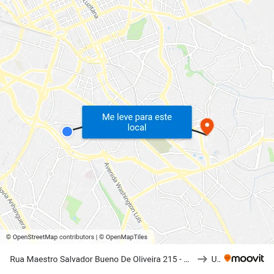 Rua Maestro Salvador Bueno De Oliveira 215 - Jardim Leonor Campinas - SP 13041-160 Brasil to Unip map