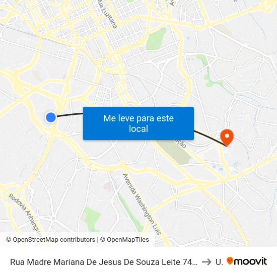 Rua Madre Mariana De Jesus De Souza Leite 74 - Parque Itália Campinas - SP 13036-200 República Federativa Do Brasil to Unip map