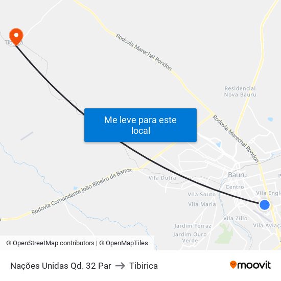 Nações Unidas Qd. 32 Par to Tibirica map