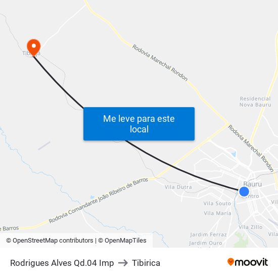 Rodrigues Alves Qd.04 Imp to Tibirica map