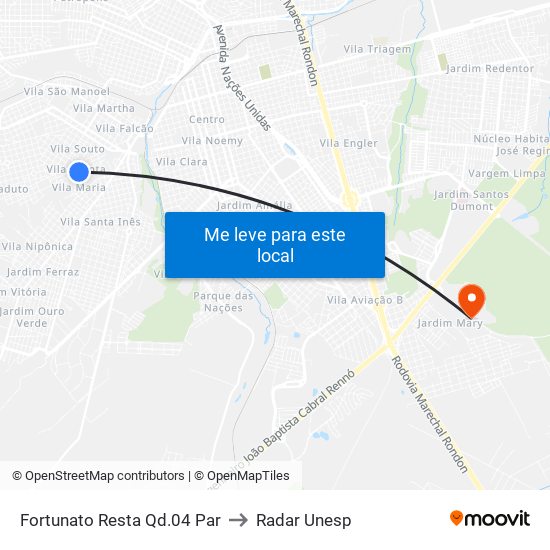 Fortunato Resta Qd.04 Par to Radar Unesp map