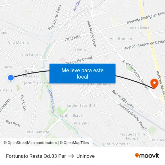 Fortunato Resta Qd.03 Par to Uninove map