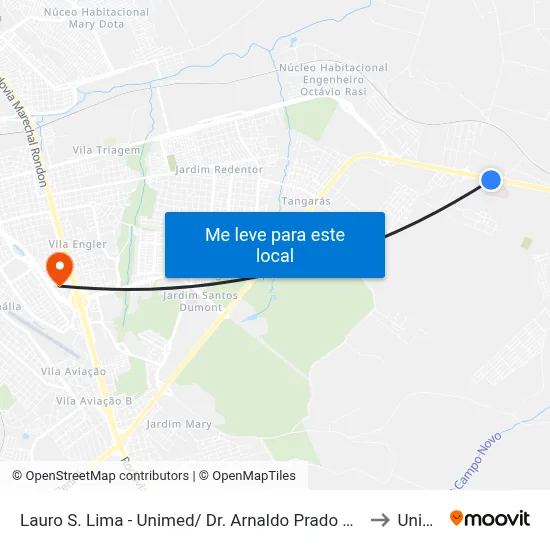 Lauro S. Lima - Unimed/  Dr. Arnaldo Prado Curvello Qd. 01 Par to Uninove map