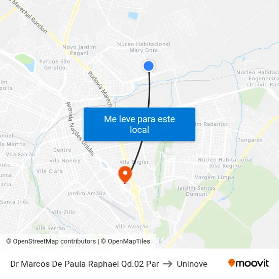 Dr Marcos De Paula Raphael Qd.02 Par to Uninove map