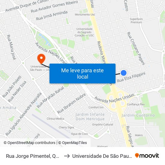 Rua Jorge Pímentel, Qd-11, Par to Universidade De São Paulo — Usp map