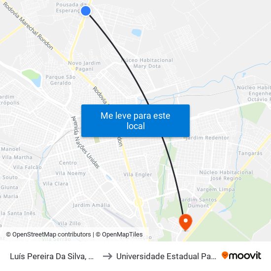 Luís Pereira Da Silva, Qd. 05 Impar to Universidade Estadual Paulista - Unesp map