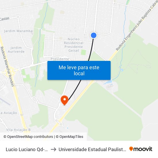 Lucio Luciano Qd-09 Par to Universidade Estadual Paulista - Unesp map