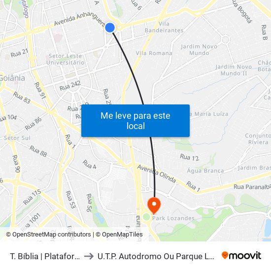 T. Bíblia | Plataforma C to U.T.P. Autodromo Ou Parque Lozandes map