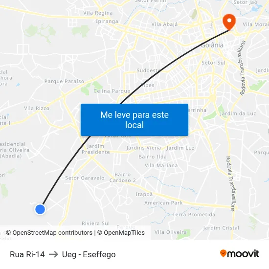 Rua Ri-14 to Ueg - Eseffego map