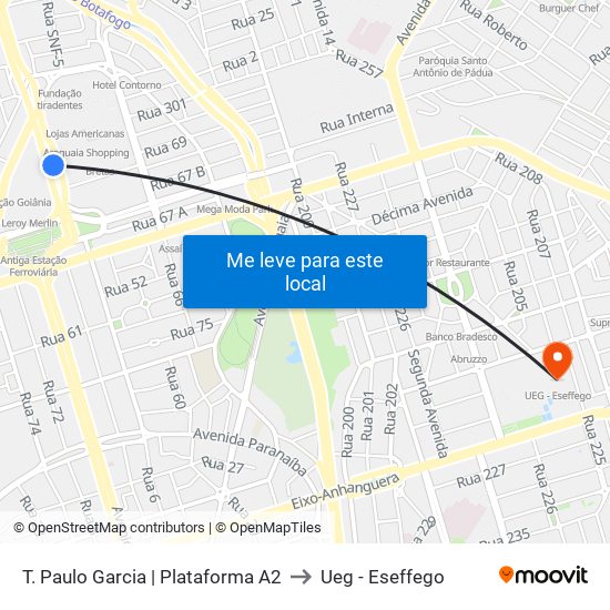 T. Paulo Garcia | Plataforma A2 to Ueg - Eseffego map