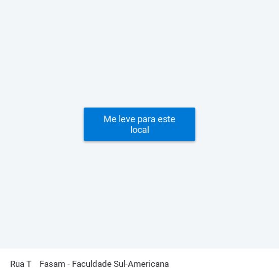 Rua T to Fasam - Faculdade Sul-Americana map