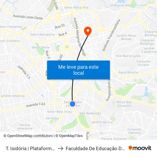 T. Isidória | Plataforma D2 to Faculdade De Educação Da Ufg map