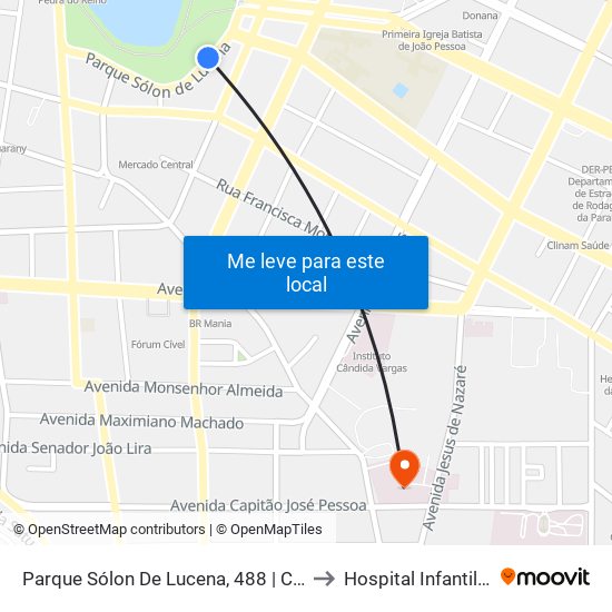 Parque Sólon De Lucena, 488 | Cassino Da Lagoa (Anel Interno) to Hospital Infantil Arlinda Marques map