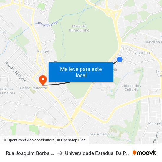 Rua Joaquim Borba Filho, 144-212 to Universidade Estadual Da Paraíba - Campus V map