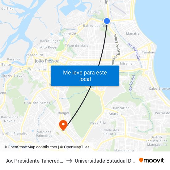 Av. Presidente Tancredo Neves, 14 | Forrok to Universidade Estadual Da Paraíba - Campus V map