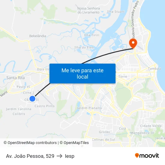 Av. João Pessoa, 529 to Iesp map