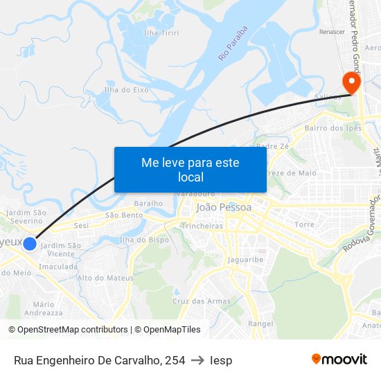 Rua Engenheiro De Carvalho, 254 to Iesp map