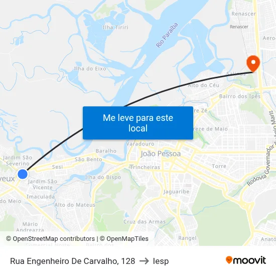 Rua Engenheiro De Carvalho, 128 to Iesp map