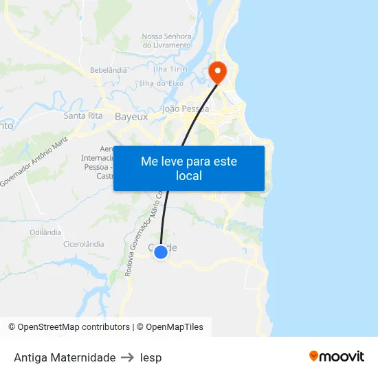 Rua Manoel Alves 31 to Iesp map